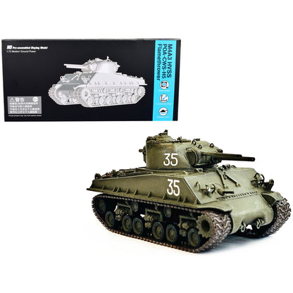 United States M4A3 HVSS POA-CWS-H5 Flamethrower Tank Olive Drab #35 "Hawaii" (1951) "NEO Dragon Armor" Series 1/72 Plastic Model by Dragon Models