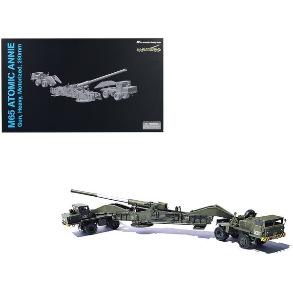 United States M65 Atomic Cannon "Atomic Annie" Artillery Olive Drab "Traveling Mode" US Army "NEO Dragon Armor" Series 1/72 Plastic Model by Dragon Models