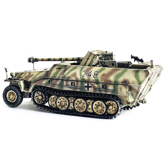 German Sd.Kfz. 251/22 Ausf.D Half-Tracked Armored Vehicle with 7.5cm PaK 40 Anti-Tank Gun "Unidentified Unit" (1944) "NEO Dragon Armor" Series  1/72 Plastic Model by Dragon Models