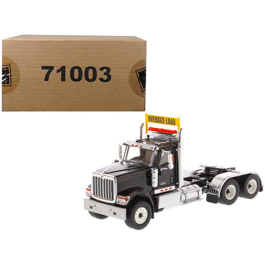 International HX520 Day Cab Tandem Tractor Black 1/50 Diecast Model by Diecast Masters