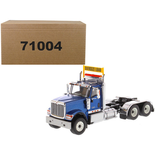 International HX520 Day Cab Tandem Tractor Blue 1/50 Diecast Model by Diecast Masters