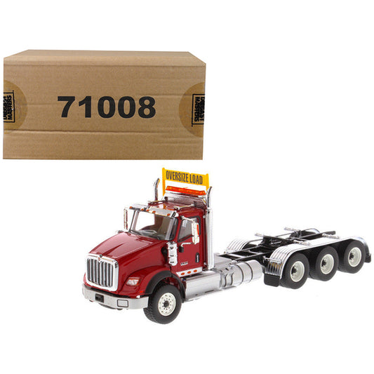 International HX620 Day Cab Tridem Tractor Red 1/50 Diecast Model by Diecast Masters