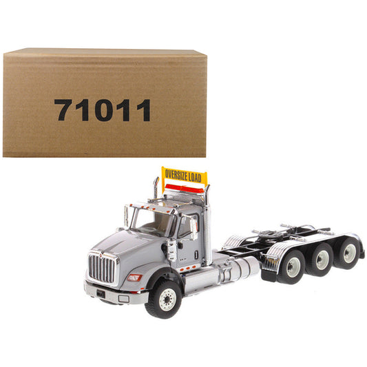 International HX620 Day Cab Tridem Tractor Light Grey 1/50 Diecast Model by Diecast Masters