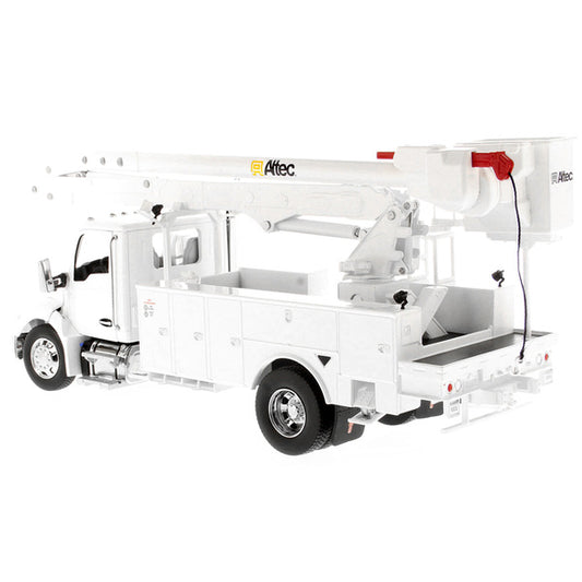 Kenworth T380 with Altec AA55 Aerial Service Truck White "Transport Series" 1/32 Diecast Model by Diecast Masters