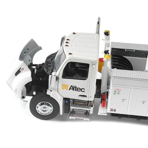 Peterbilt 536 Truck with Altec AA55 Aerial Service Body White "Transport Series" 1/32 Diecast Model by Diecast Masters