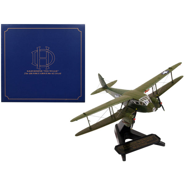 De Havilland D.H.89 Dominie Dragon Rapide Aircraft "Wee Wullie" "27th Air Force Group 8th AF USAAF" 1/72 Diecast Model Airplane by Oxford Diecast