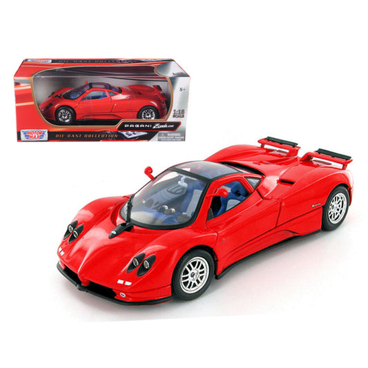 Pagani Zonda C12 Red 1/18 Diecast Model Car by Motormax