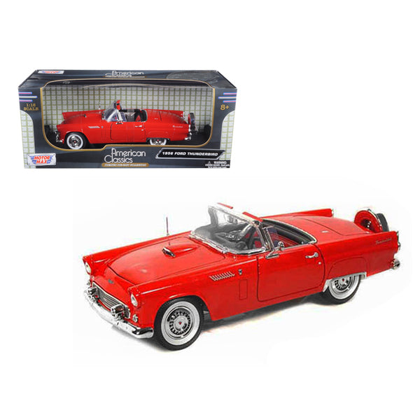 1956 Ford Thunderbird Red 1/18 Diecast Model Car by Motormax