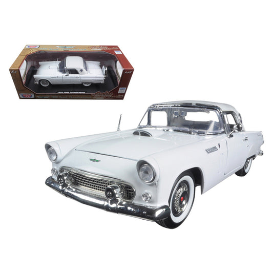 1956 Ford Thunderbird White "Timeless Classics" 1/18 Diecast Model Car by Motormax