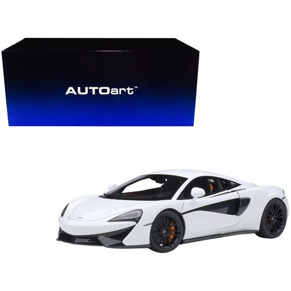 Mclaren 570S White with Black Wheels 1/18 Model Car by Autoart