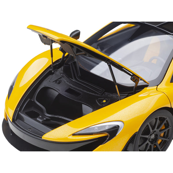 McLaren P1 Volcano Yellow with Yellow and Black Interior 1/18 Model Car by Autoart