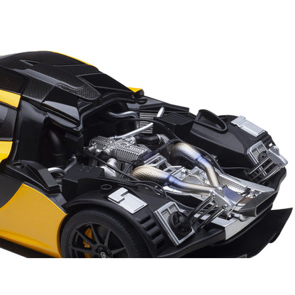 McLaren P1 Volcano Yellow with Yellow and Black Interior 1/18 Model Car by Autoart