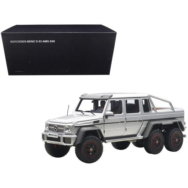 Mercedes G63 AMG 6X6 Silver 1/18 Model Car by Autoart