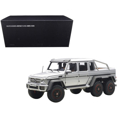 Mercedes G63 AMG 6X6 Silver 1/18 Model Car by Autoart