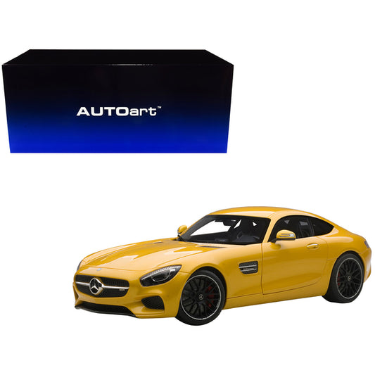 Mercedes AMG GT S Solarbeam Yellowish Orange 1/18 Model Car by Autoart