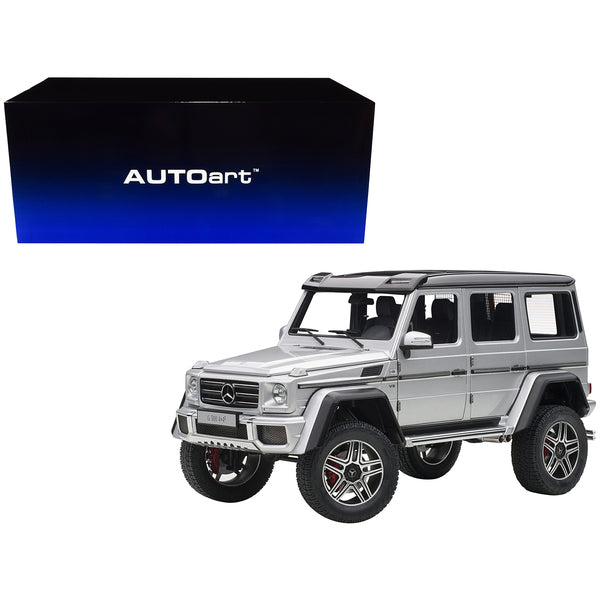 Mercedes Benz G500 4X4 2 Silver 1/18 Model Car by Autoart