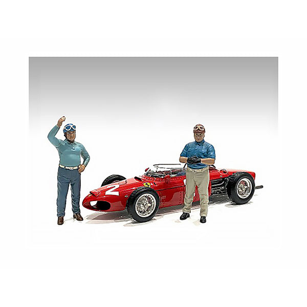 "Racing Legends" 50's Figures A and B Set of 2 for 1/18 Scale Models by American Diorama