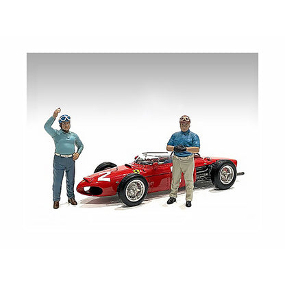 "Racing Legends" 50's Figures A and B Set of 2 for 1/18 Scale Models by American Diorama