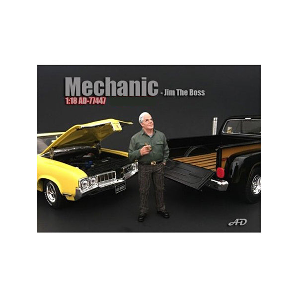 Mechanic Jim The Boss Figurine for 1/18 Scale Models by American Diorama