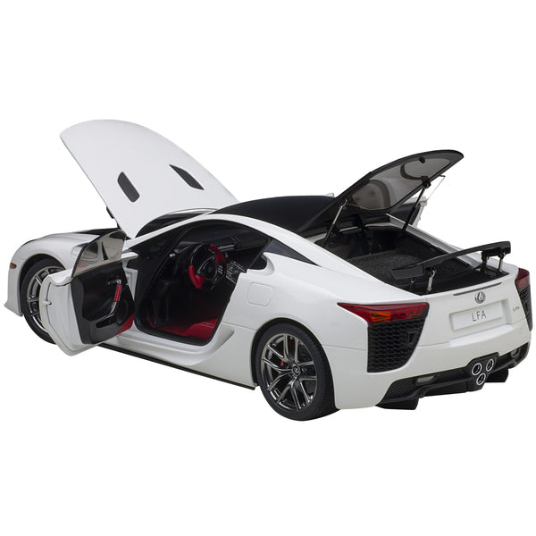 Lexus LFA Whitest White with Carbon Top 1/18 Model Car by Autoart