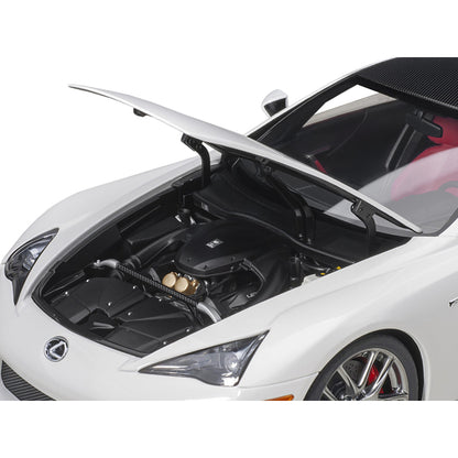 Lexus LFA Whitest White with Carbon Top 1/18 Model Car by Autoart