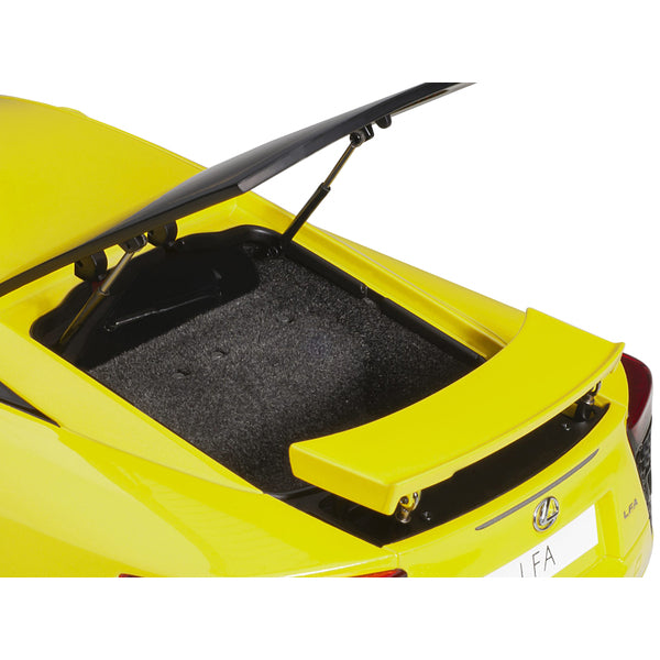 Lexus LFA Pearl Yellow with Red and Black Interior 1/18 Model Car by Autoart