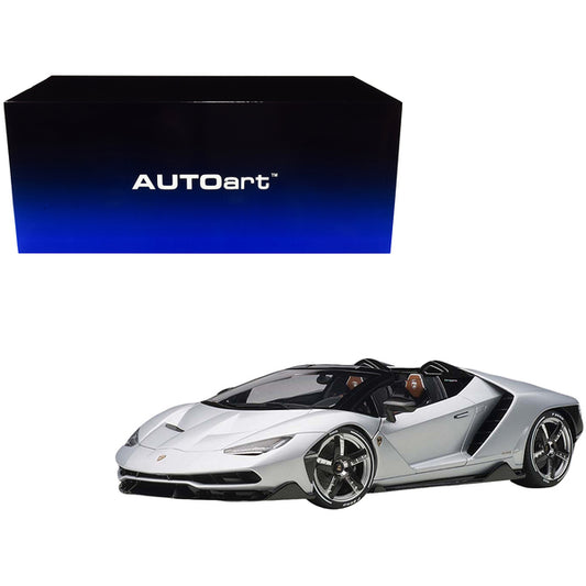 Lamborghini Centenario Roadster Argento Centenario / Matt Metallic Silver 1/18 Model Car by Autoart