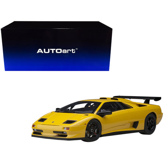 Lamborghini Diablo SV-R Superfly Yellow 1/18 Model Car by Autoart