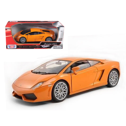 Lamborghini LP 560-4 Orange 1/18 Diecast Car Model by Motormax