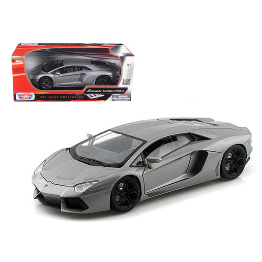 Lamborghini Aventador LP700-4 Gray Metallic 1/18 Diecast Model Car by Motormax