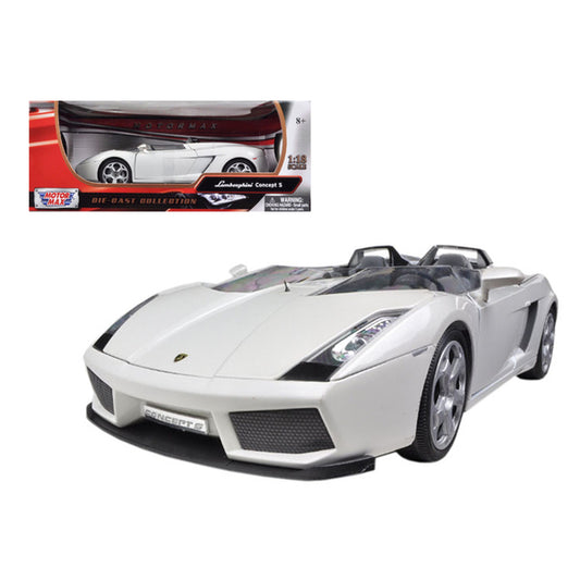 Lamborghini Concept S Pearl White 1/18 Diecast Car Model by Motormax