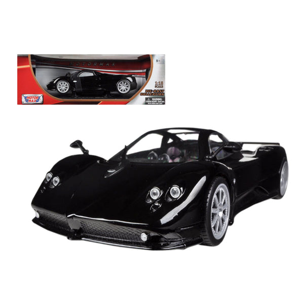 Pagani Zonda F Black 1/18 Diecast Car Model by Motormax