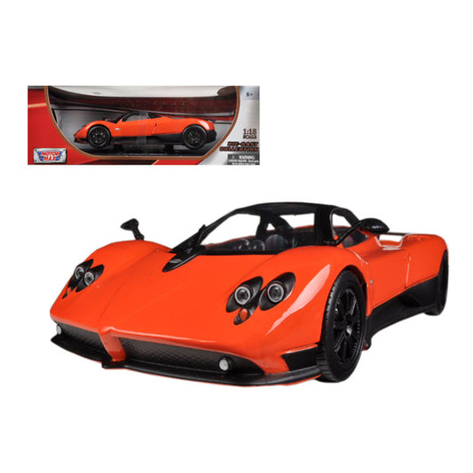 Pagani Zonda F Orange 1/18 Diecast Car Model by Motormax