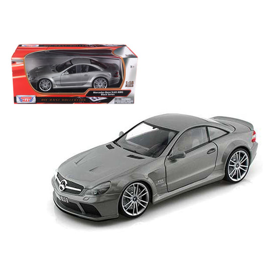 Mercedes SL65 AMG Black Series (R230) Grey 1/18 Diecast Model Car by Motormax