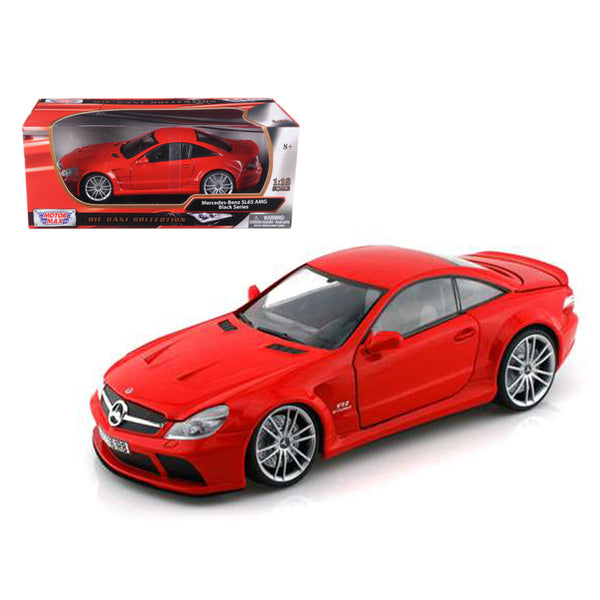 Mercedes SL65 AMG Black Series (R230) Red 1/18 Diecast Model Car by Motormax