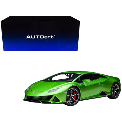 Lamborghini Huracan EVO Verde Selvans Green Metallic 1/18 Model Car by Autoart