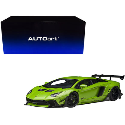 Lamborghini Aventador Liberty Walk LB-Works Pearl Green Metallic Limited Edition 1/18 Model Car by Autoart