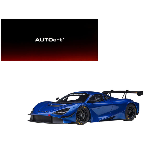 Mclaren 720S GT3 Azure Blue Metallic 1/18 Model Car by Autoart