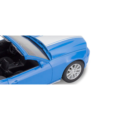 Level 2 Easy-Click 2010 Ford Mustang GT Convertible Blue 1/25 Scale Model by Revell