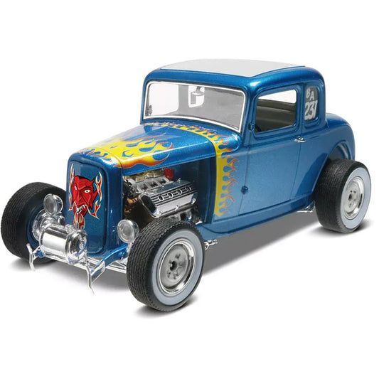 Level 5 Model Kit 1932 Ford 5-Window Coupe 2-in-1 Kit 1/25 Scale Model by Revell