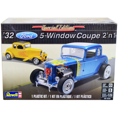 Level 5 Model Kit 1932 Ford 5-Window Coupe 2-in-1 Kit 1/25 Scale Model by Revell