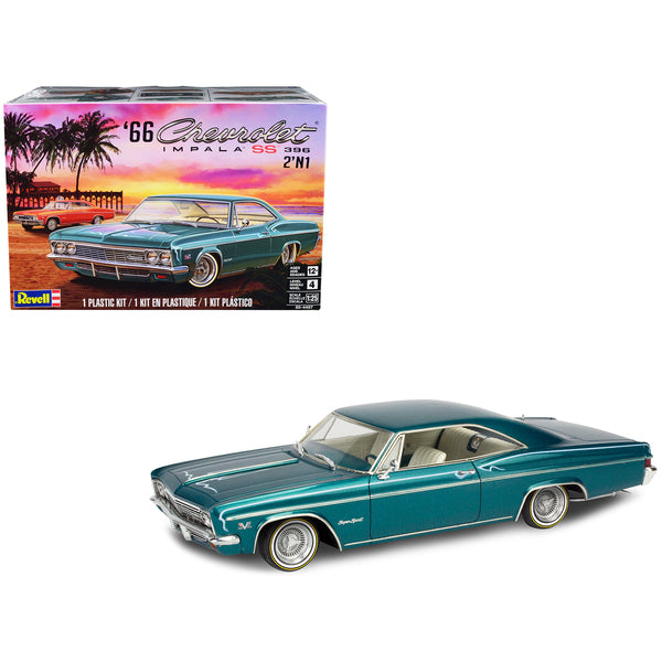 Level 4 Model Kit 1966 Chevrolet Impala SS 396 2-in-1 Kit 1/25 Scale Model by Revell