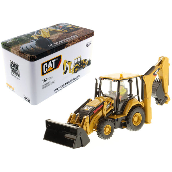 CAT Caterpillar 432F2 Backhoe Loader with Operator "High Line Series" 1/50 Diecast Model  by Diecast Masters