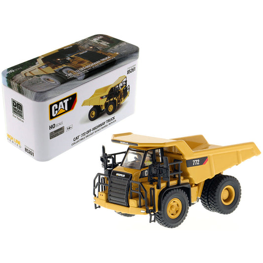 CAT Caterpillar 772 Off-Highway Dump Truck with Operator "High Line" Series 1/87 (HO) Scale Diecast Model by Diecast Masters