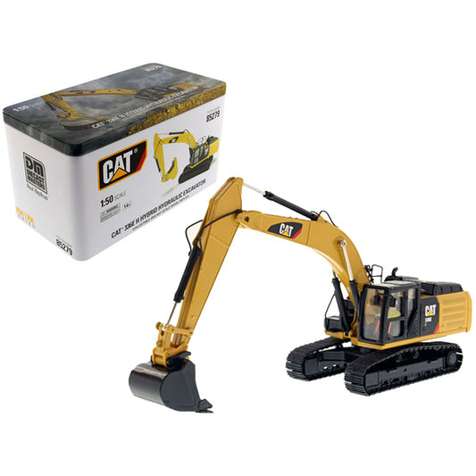 CAT Caterpillar 336E H Hybrid Hydraulic Excavator with Operator "High Line Series" 1/50 Diecast Model by Diecast Masters