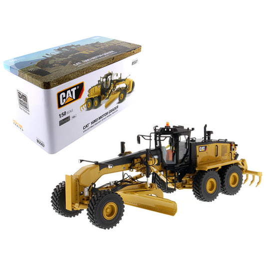 CAT Caterpillar 16M3 Motor Grader with Operator "High Line Series" 1/50 Diecast Model by Diecast Masters