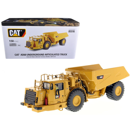 CAT Caterpillar AD60 Articulated Underground Truck with Operator "High Line Series" 1/50 Diecast Model by Diecast Masters