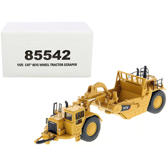 CAT Caterpillar 657G Wheeled Scraper Tractor "High Line" Series 1/125 Diecast Model by Diecast Masters