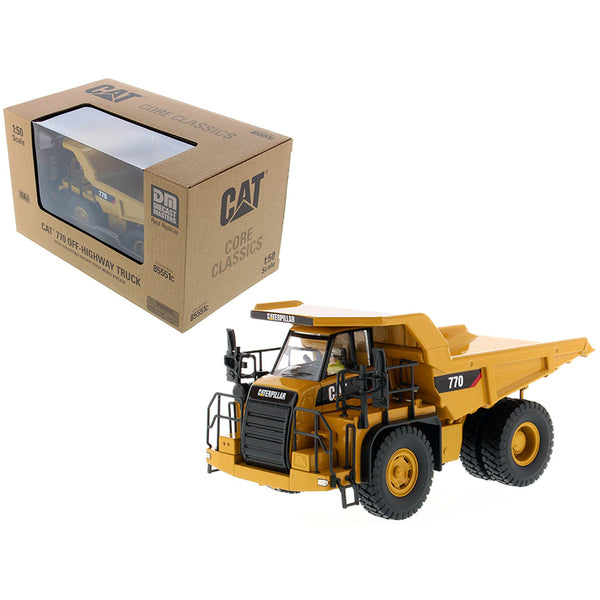 CAT Caterpillar 770 Off Highway Dump Truck with Operator "Core Classics Series" 1/50 Diecast Model by Diecast Masters