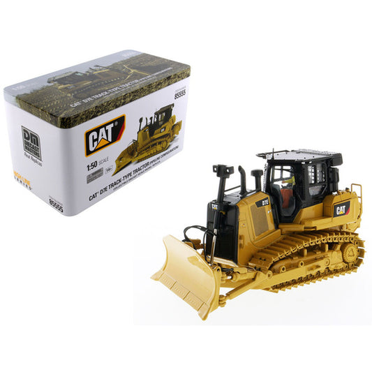 CAT Caterpillar D7E Track Type Tractor Dozer in Pipeline Configuration with Operator "High Line Series" 1/50 Diecast Model by Diecast Masters